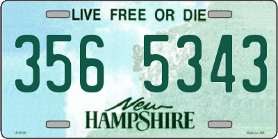 NH license plate 3565343