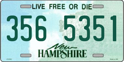 NH license plate 3565351