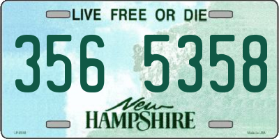 NH license plate 3565358
