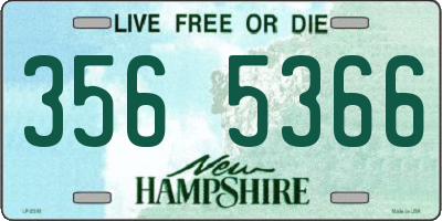 NH license plate 3565366