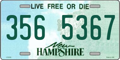 NH license plate 3565367