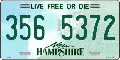 NH license plate 3565372