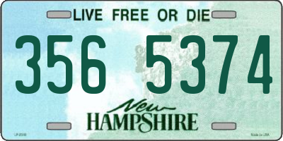 NH license plate 3565374