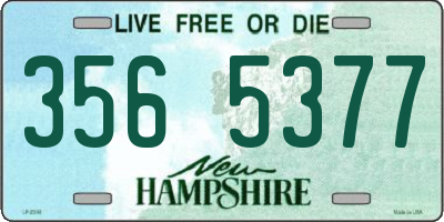 NH license plate 3565377