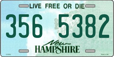NH license plate 3565382