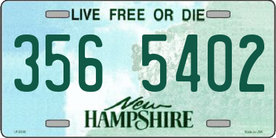 NH license plate 3565402