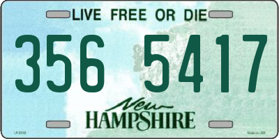 NH license plate 3565417