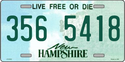 NH license plate 3565418