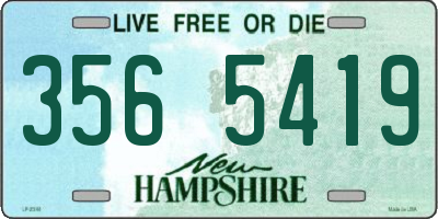 NH license plate 3565419