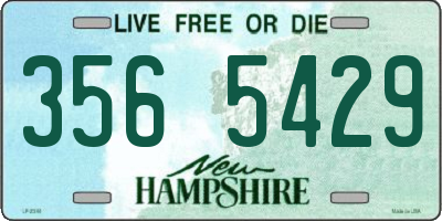 NH license plate 3565429