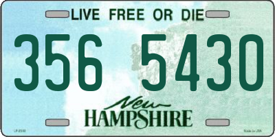 NH license plate 3565430