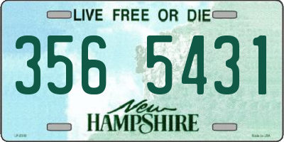 NH license plate 3565431