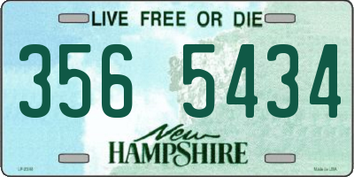 NH license plate 3565434