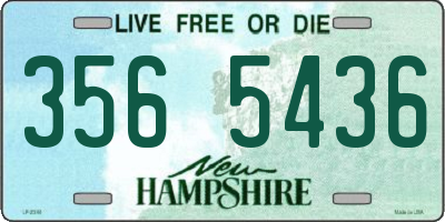 NH license plate 3565436