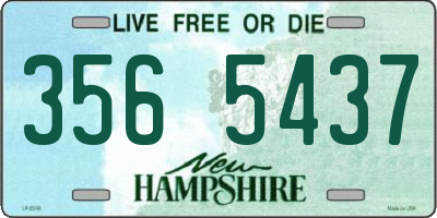 NH license plate 3565437