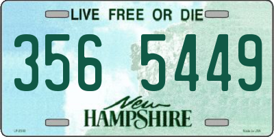 NH license plate 3565449