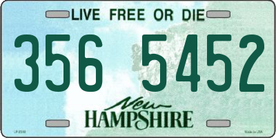NH license plate 3565452