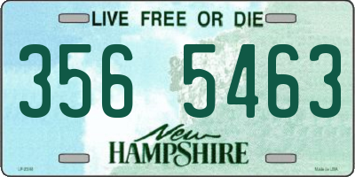 NH license plate 3565463