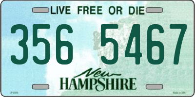 NH license plate 3565467