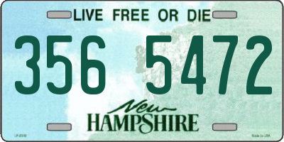 NH license plate 3565472