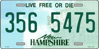 NH license plate 3565475