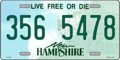 NH license plate 3565478