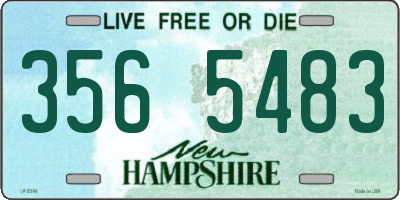 NH license plate 3565483