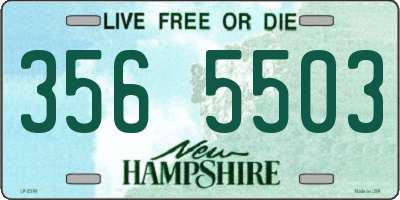 NH license plate 3565503