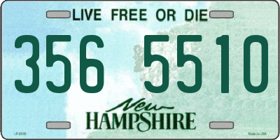 NH license plate 3565510