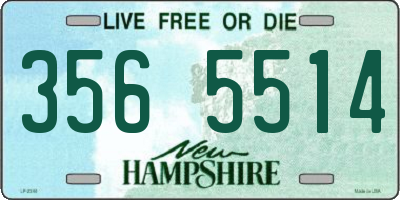 NH license plate 3565514