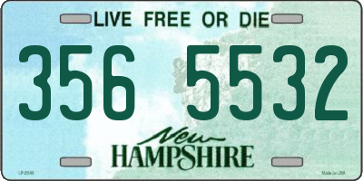 NH license plate 3565532