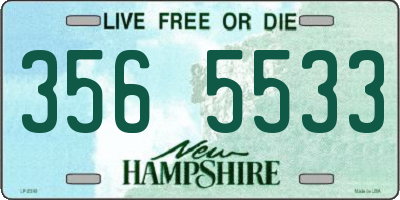 NH license plate 3565533
