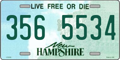 NH license plate 3565534