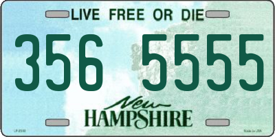 NH license plate 3565555