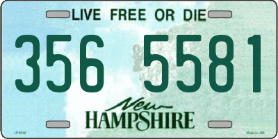 NH license plate 3565581