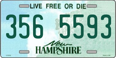 NH license plate 3565593