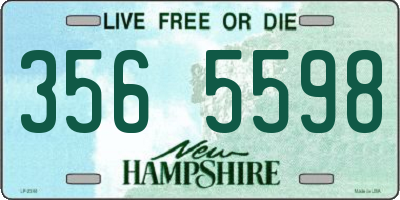 NH license plate 3565598