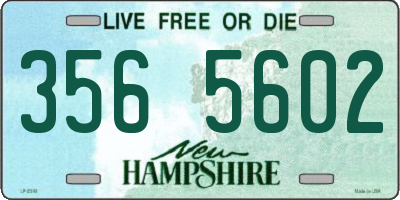NH license plate 3565602