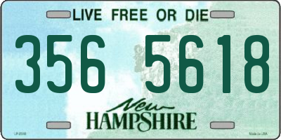 NH license plate 3565618