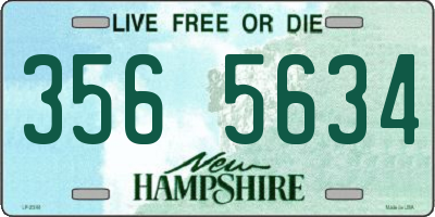 NH license plate 3565634