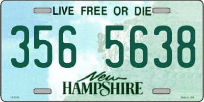 NH license plate 3565638