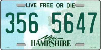 NH license plate 3565647