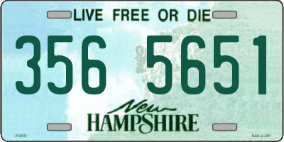 NH license plate 3565651