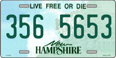 NH license plate 3565653