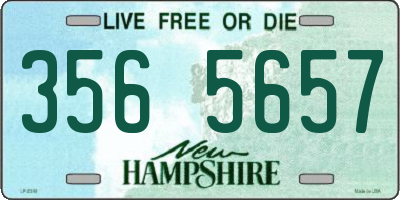 NH license plate 3565657