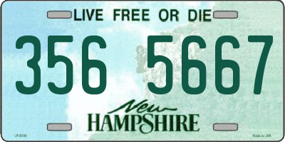 NH license plate 3565667