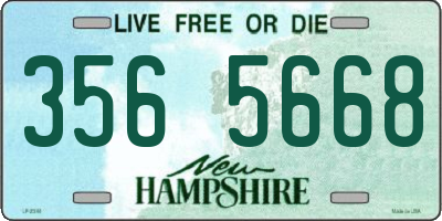 NH license plate 3565668
