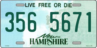 NH license plate 3565671