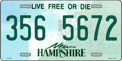 NH license plate 3565672