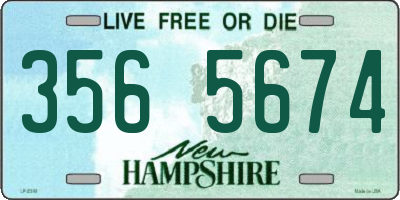 NH license plate 3565674